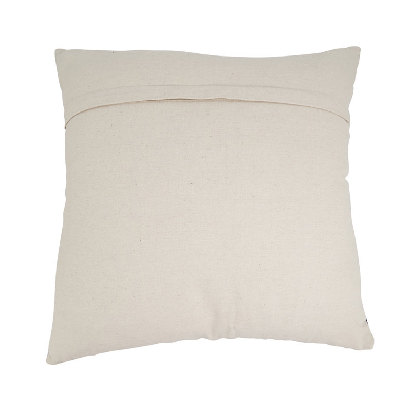 Housse de coussin en coton bleu marine