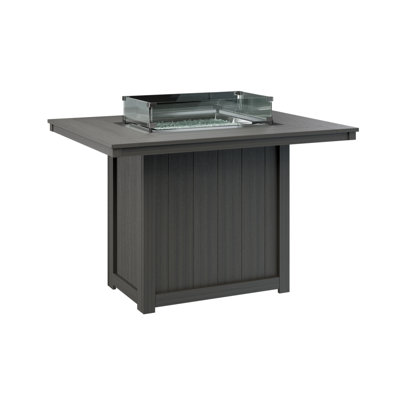 Berlin Gardens Donoma 54″ Rectangular Counter Height Fire Pit Table