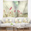 Tapisserie rouge et blanche coquelicots-28487686