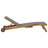 Parmele Outdoor Teak Wood Chaise Lounge