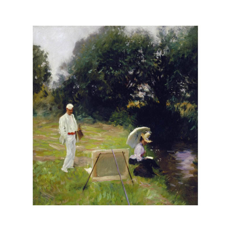 «Dennis Miller Bunker», peinture à Calcot par John Singer Sargent - estampe numérique, H 28 po x l 22 po