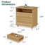 Table de chevet 2 tiroirs avec lumière-1130512069