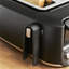 Toaster with 2 slots and magnetic clips, large controls, 7 browning levels, removable crumb tray, lifting function