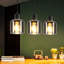 3-Light Adjustable Glass Kitchen Island Pendant-1717599046