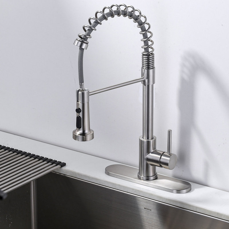 10 po Plaque de pont pour évier de cuisine en acier inoxydable, Nickel brossé