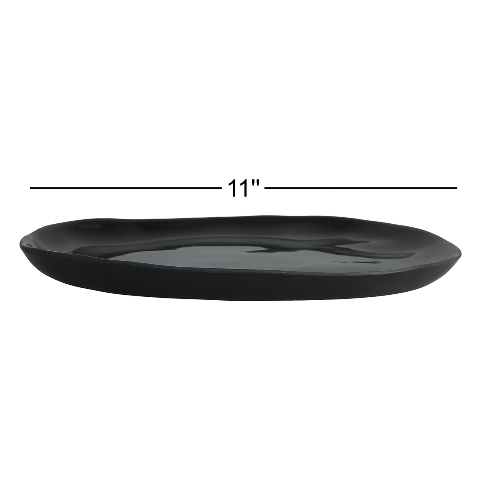 Fortessa Sandia Melamine Dinner Plate, Obsidian