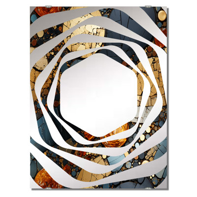 Mosaic Tiles III - Abstract Tile Wall Mirror Large MIR137119