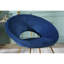 Fauteuil d'appoint rembourré en velours soyeux Slatina-1919672813