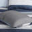 King Size Bedding With Sheets - Grey, Navy, Blue Stripe Comforter And Sheet In Soft Breathable-120469667