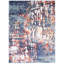 Tapis bleu marocain rétro-696478520