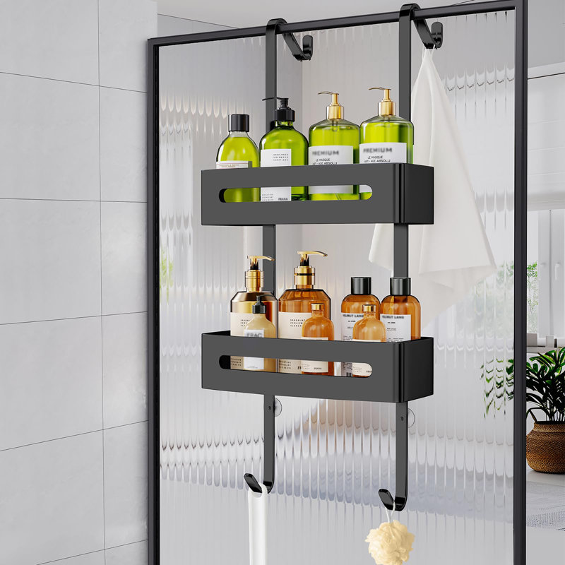 Over-the-Door Shower Caddy, Black