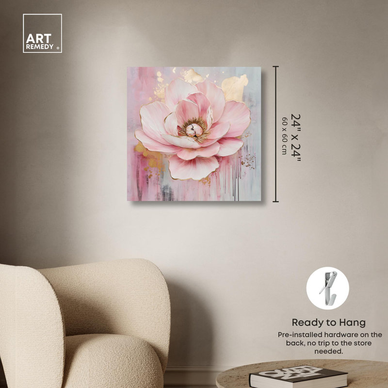 Art sur toile Nectar doré par Art Remedy, Toile tendue, H 24 po x l 24 po x P 1,5 po