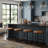 Upholstered Counter Stool with Metal Frame-118574739