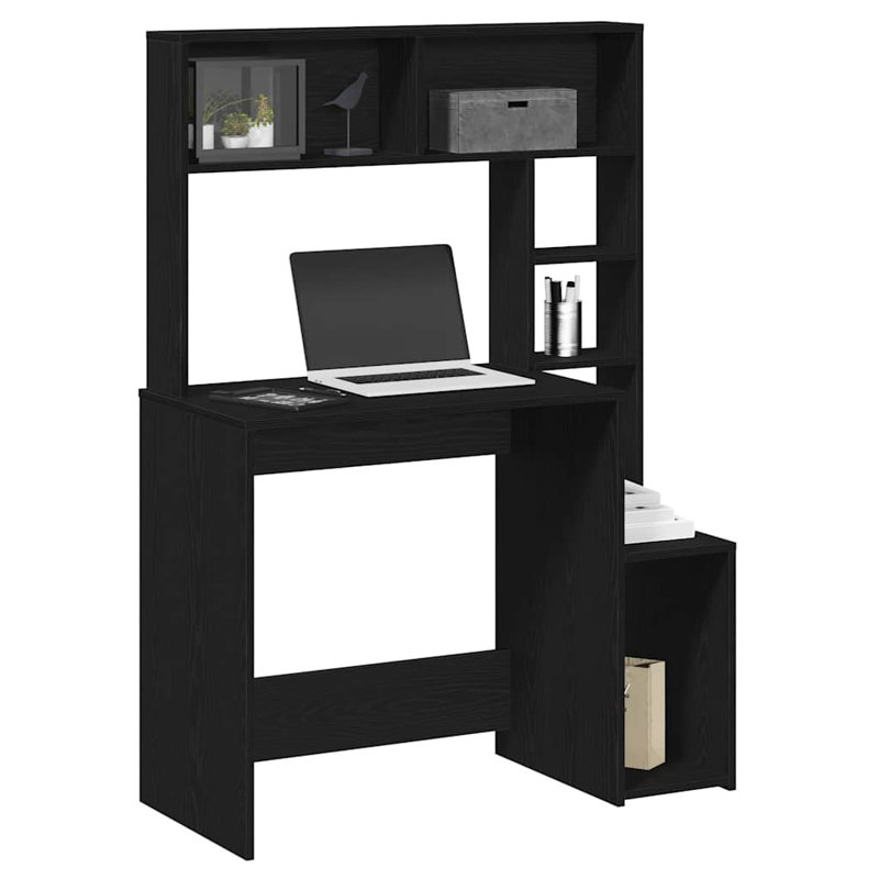 Baldomero Computer Desk, Black