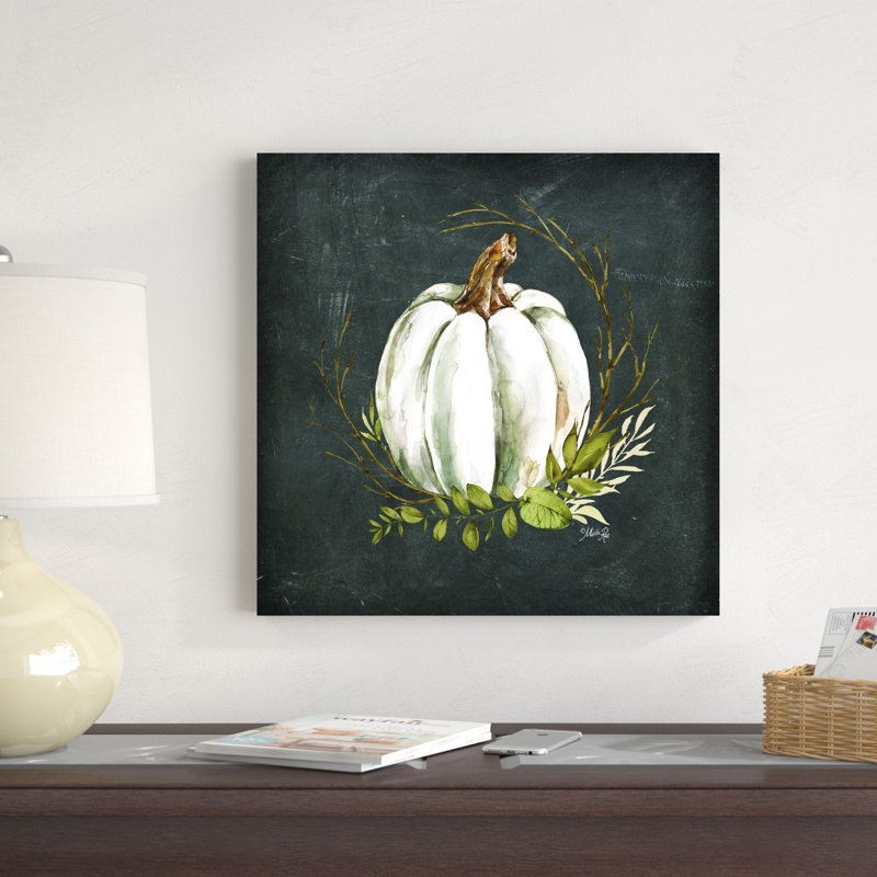 Citrouille blanche 2886684, H 20 po x l 20 po, Non, Toile tendue