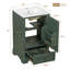 Meuble-lavabo de 20 pouces avec lavabo en céramique, porte à fermeture en douceur, tablette ajustable en forme de U, tiroir de compartiment et support de porte, style moderne, conception peu encombrante-1433593868-1433593866