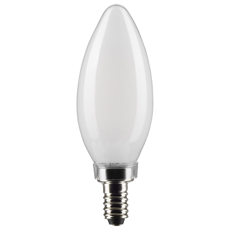 4 Watt (40 Watt Equivalent), B11 LED, Dimmable Light Bulb, Warm White E12/Candelabra Base, 2700K, 5.5W, 350 Lumens