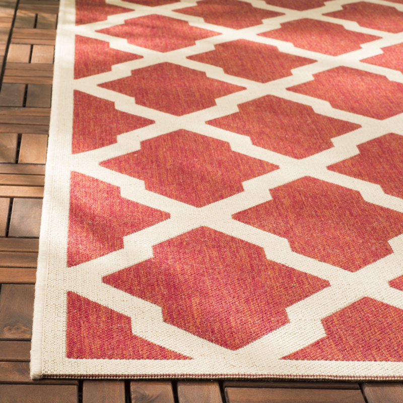 Tapis d'intérieur / extérieur Haden House, Carré 6 pi 7 po