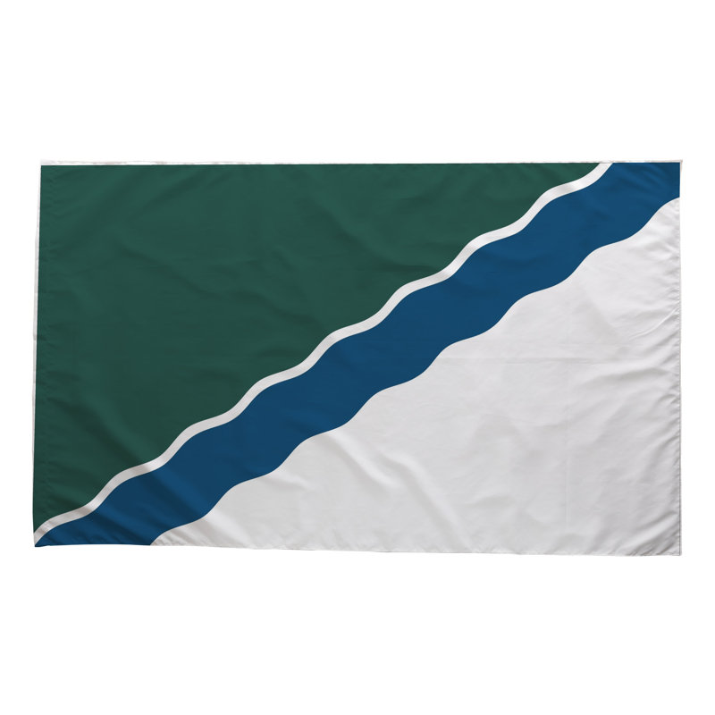 Drapeau de la ville de Novossibirsk - drapeau extérieur, 24" H x 36" W