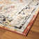 Rectangle Moroccan Machine Woven Polypropylene Area Rug in Orange/Grey/Black