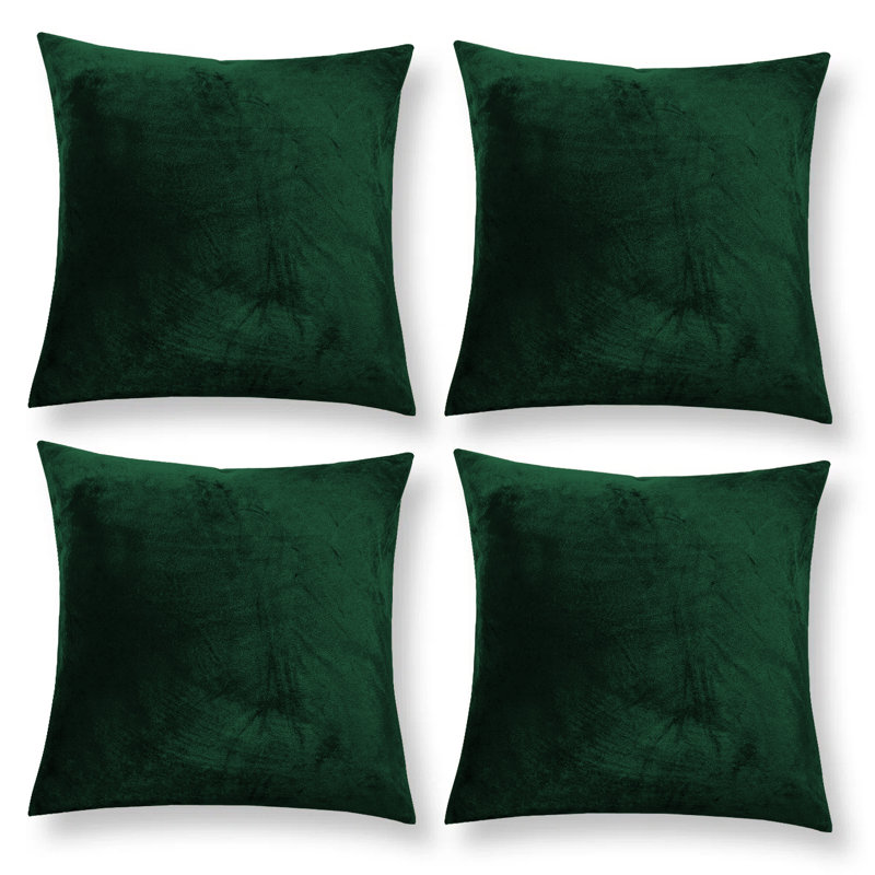 Square Cushion Cover, Dark Green