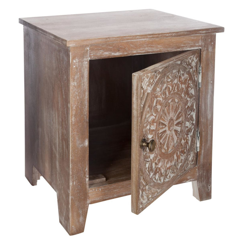 Felten 40cm W Solid Wood Bedside Table