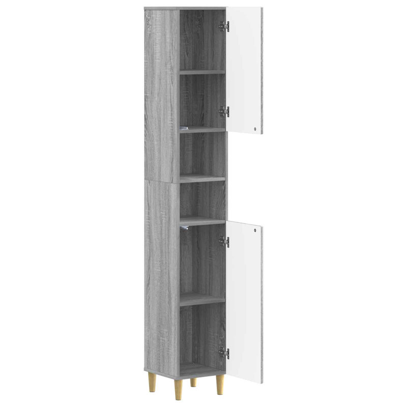 Linen Cabinet, Grey Sonoma