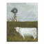 White Cow And Windmill Painting by Sara Brown-26726402-26726400