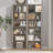 6-Tier Fixed Shelf Bookcase, 75" Tall Heavy-Duty Storage with Tip-Resistant Design-456693298