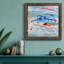 Rosé et bleu - Peinture sur toile encadrée-2065709398-2065709657