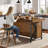 55-inch Kitchen Stationary Island with Storage,Center Bar Table with 3-Tier Storage for Kitchen, Dining Room