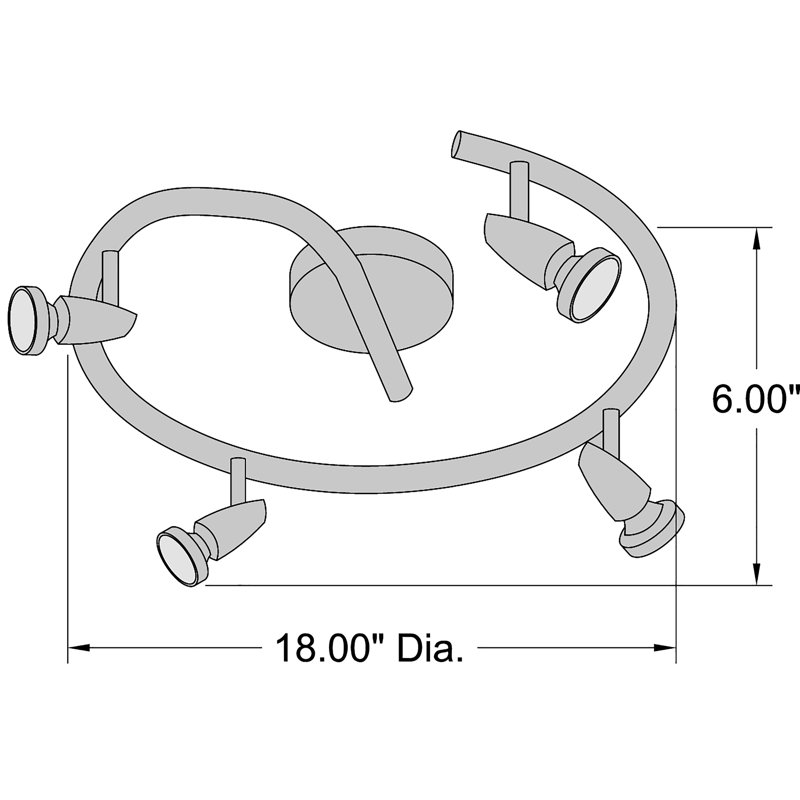 Rocheleau Flush Mount, Bronze