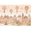 «Storybook Town», papier peint aquarelle amovible, animaux mignons, décoration murale-462364534-462364533