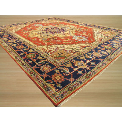 Harlow Oriental Rust Hand Knotted Wool Area Rug