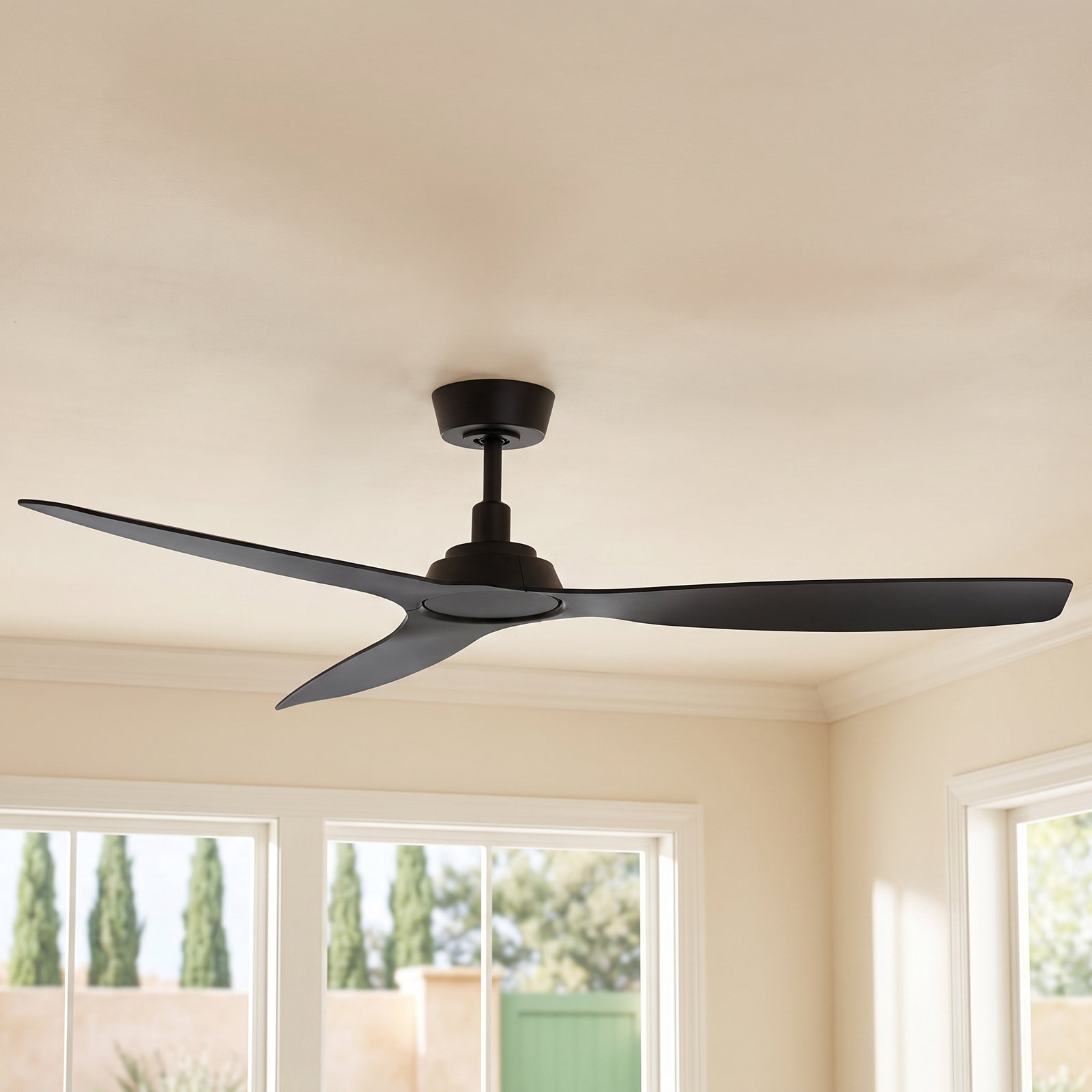 Willow 52" Ceiling Fan, Black