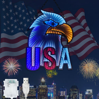 Enseigne lumineuse USA Infinity
