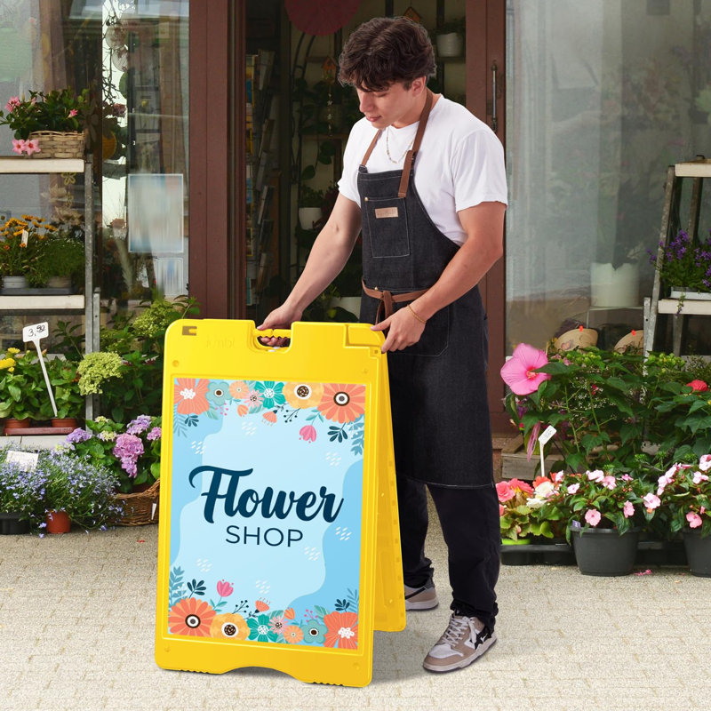 Panneau sandwich à structure en A, Jaune, H 37,5 po x l 24 po x P 12,1 po