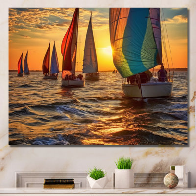 Boating Bliss II On Canvas Print