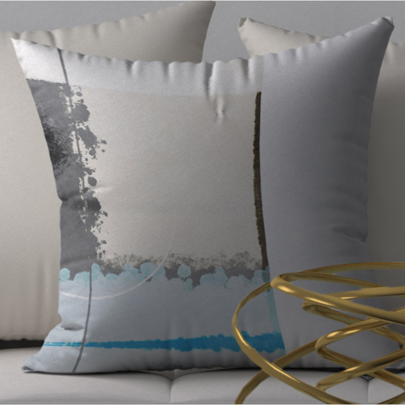 Magnifique housse de coussin carrée/insert, 18 po x 18 po