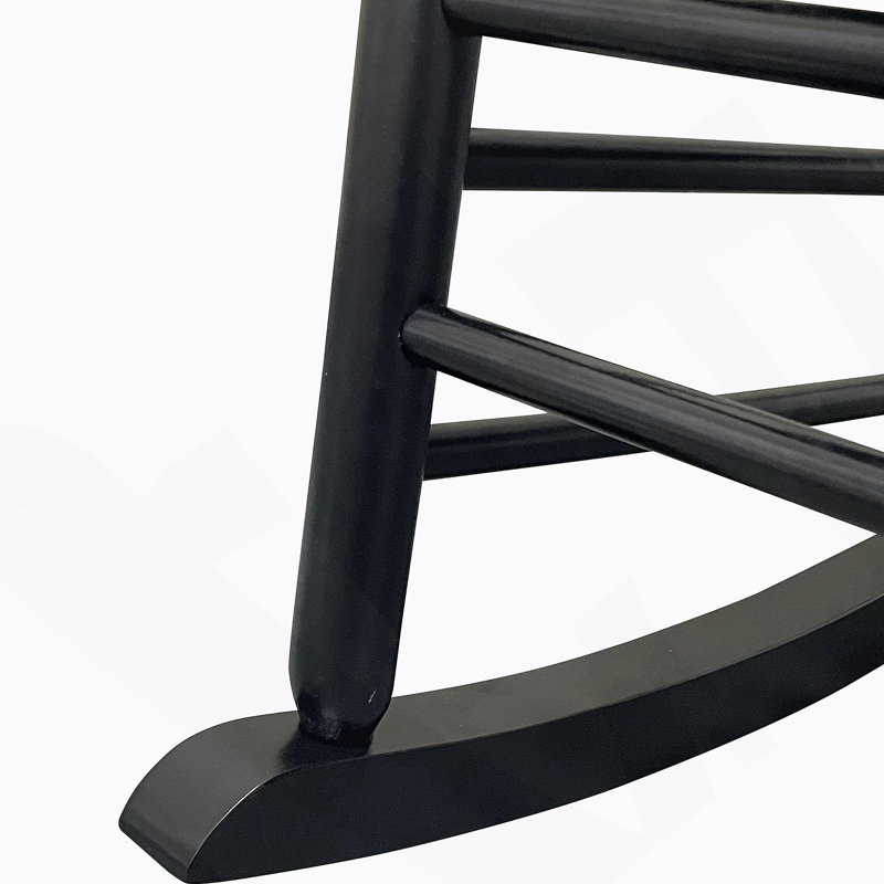 Chaise berçante balcon porche adulte, Noir