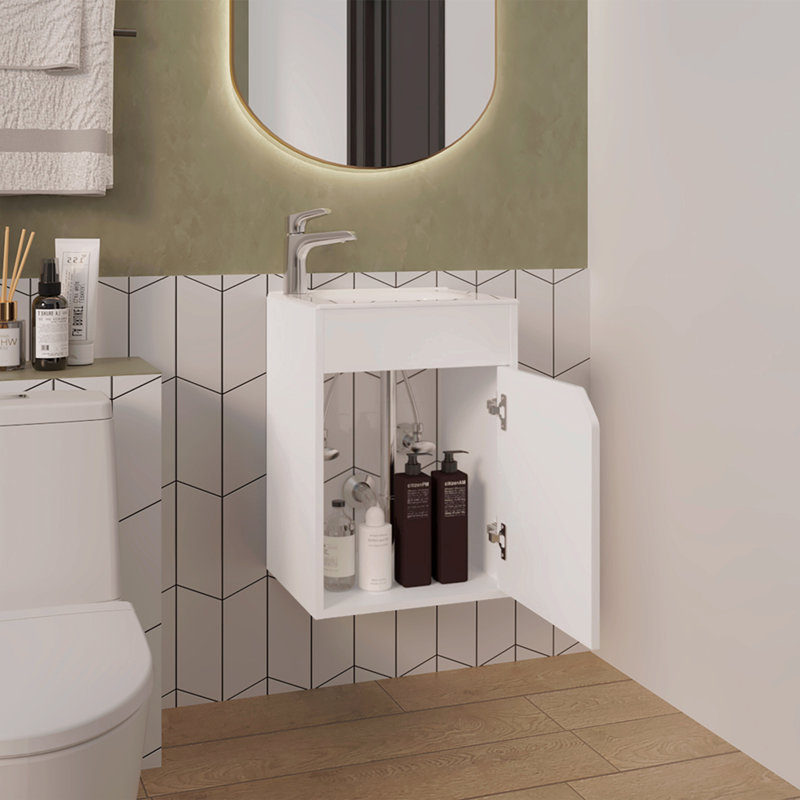 Lavabo de meuble-lavabo, salle de bain, Blanc