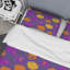 Ensemble de housse de couette en microfibre mauve / jaune / orange 3 pièces-1651920714