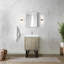 24 po Meuble-lavabo l 20 po x P 20 po, comptoir en marbre, robinet en nickel brossé, meuble-lavabo à 18 teintes et pratique, matériau durable-1627455949