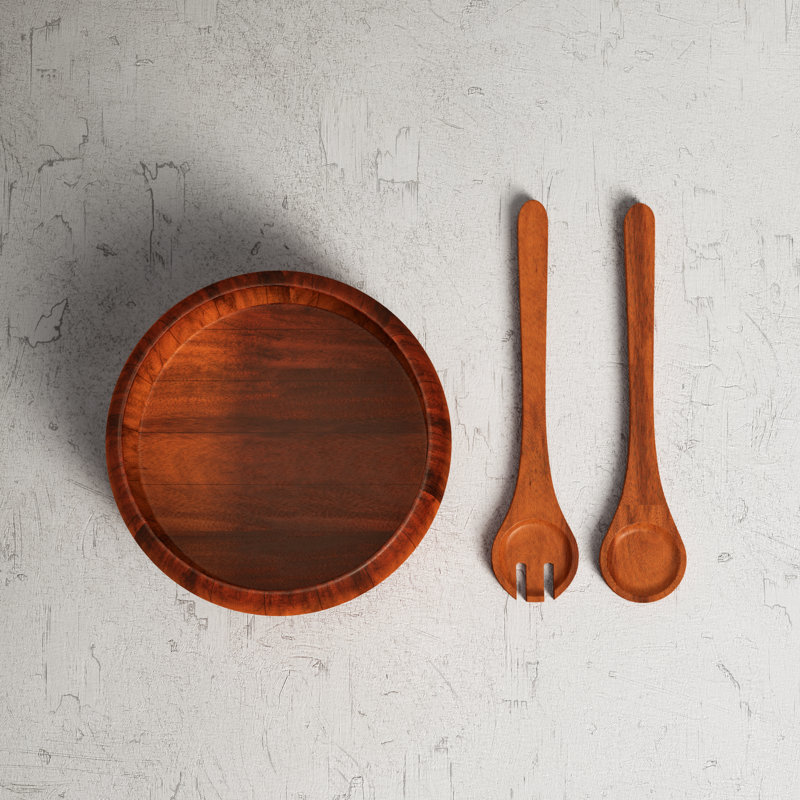 Birch Lane™ Rosamond Wood Salad Bowl