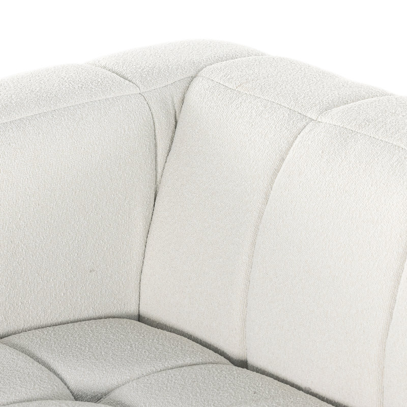 Cheshunt Upholstered L-Shaped Sectional Left Hand Facing, Fiqa Natural Boucle