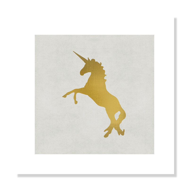 Licorne 2, impression sur papier, H 16 po x l 16 po x P 1 po