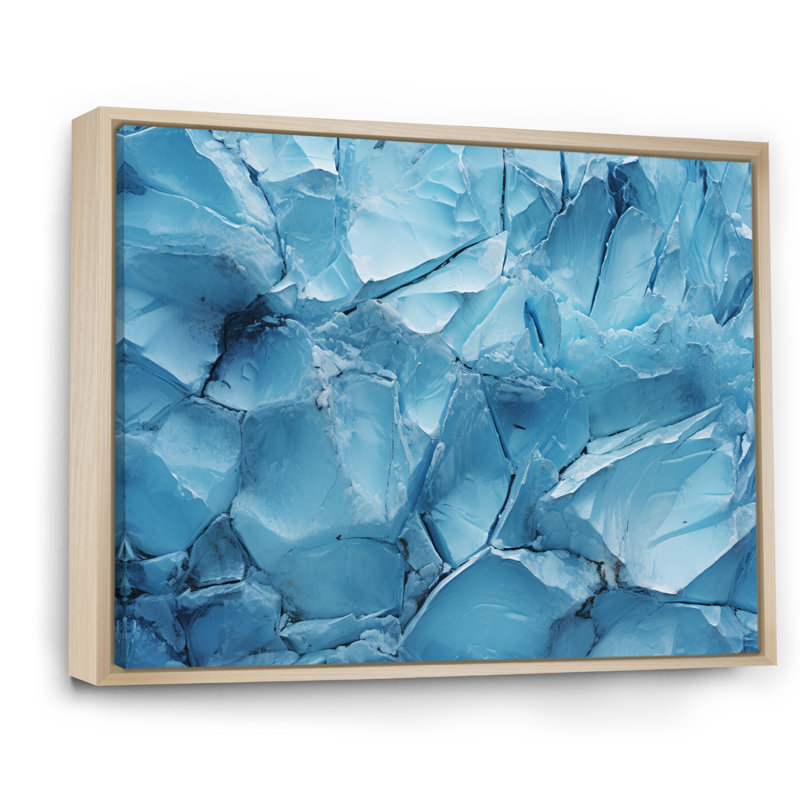 «Alaska Glacial Embrace», reproduction sur toile, H 24 po x l 32 po x P 1 po, Cadre naturel flottant