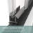 44" - 48" W x 70" H Double Sliding Semi-Frameless Shower Door with 1/4" (6mm) Crystal Clear Tempered Glass-107510515