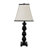 Stately Shapes 29" H Modern Black Accent Table Lamp with White Shade