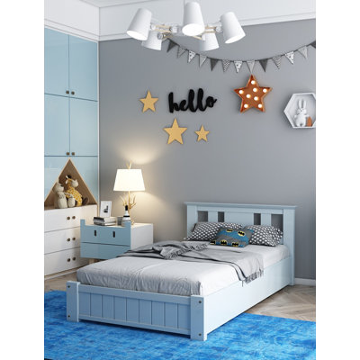 Storage Wooden Bed with 3 Drawers 